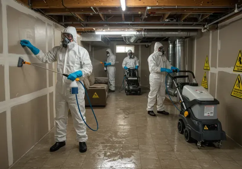 Basement Moisture Removal and Structural Drying process in Otoe County, NE